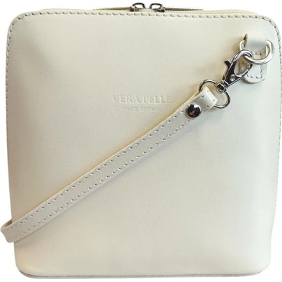 Vera Pelle kožená malá crossbody světle 8751 světle béžová