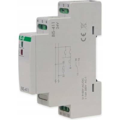 Relé F&F 30 V IP20 16 A BIS-411-24V