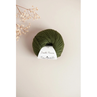 Příze Along avec Anna Double Merino Émeraude 50 g
