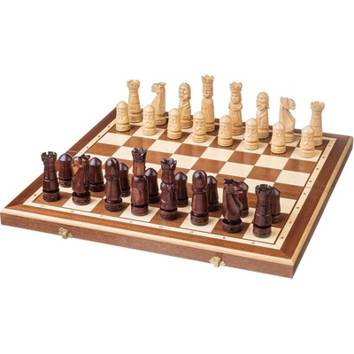 Drevený šach Castle originál - intarze