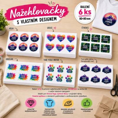 Nažehlovačka – Print On Pack 6 (6ks - 80x80mm)