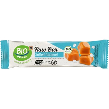 BIO PRIMO Органичен суров бар Солен карамел - 35 г