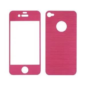 Sentio Screen Protector for iPhone 4S Metal Pink 2in1