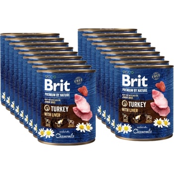 Brit Premium by Nature Пилешко с пилешки сърца 18x800г