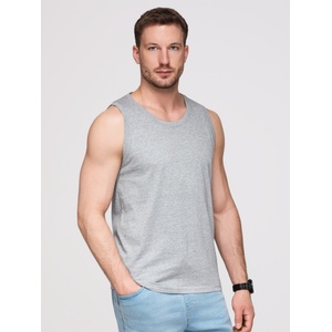 Ombre Clothing Мъжко памучно потникче BASIC - сив меланж V2 OM-TSBT-0272 Ombre Clothing Ombre Clothing | Siv | МЪЖЕ | S