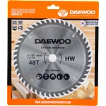 Daewoo Диск за ръчен циркуляр, за дърво, 185х20х48Т daewoo (dwsb185-48)