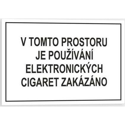 Traiva s.r.o V tomto prostoru je používání el. cigaret zakázáno Verze: Samolepka 148 x 105 mm (A6) tl. 0.1 mm - Kód: 14840