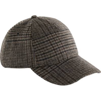 Beechfield B 625 Wool Blend Check navy plaid Navy plaid
