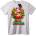 NOONEBRAND Тениска Весела Коледа Елен - 2XL, White