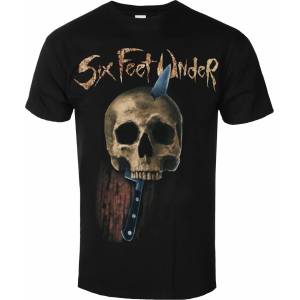 Plastic head Мъжка тениска six feet under - knife skull - black - plastic head - ph12474