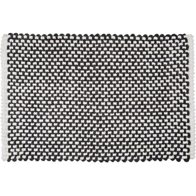 Wenko Черно-бял текстилен килим за баня 50x80 cm Covelo - Wenko (26279100)