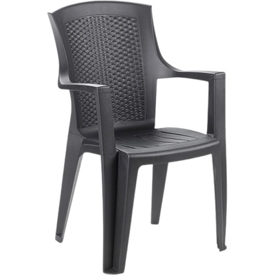 Bibl plastové křeslo EDEN LUX - antracit