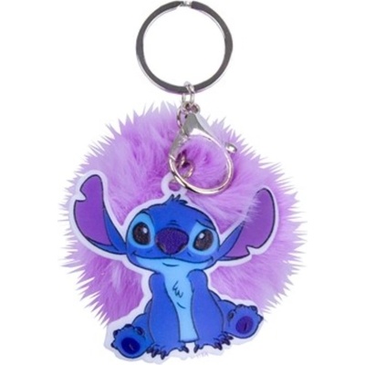 Prívesok na kľúče Lilo a Stitch Disney Stitch pompom fialový