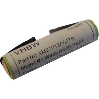 VHBW batéria Wella Contura HS60, HS61 1.2V, NI-MH, 700mAh
