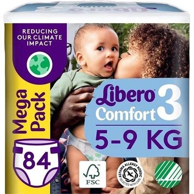 Libero Comfort 3 Mega Pack 5 – 9 kg 84 ks