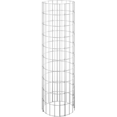 Nabytek XL Kruhový gabionový sloupek pozinkovaná ocel Ø 30 x 100 cm