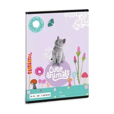 Ars Una Сладки животни: тетрадка с котешки мотиви - 3. клас, 12-32, a5