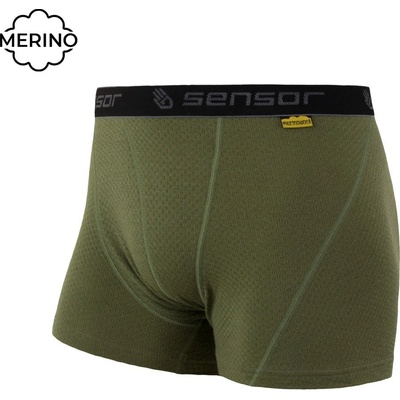 Sensor MERINO DF pánské trenky safari green – Zboží Mobilmania