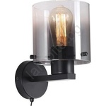 Searchlight 88912-1BK - Настенно осветително тяло SWEDEN 1xE27/60W/230V черно/опушено (SR0626)