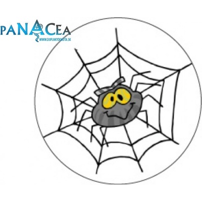 Samolepka na stredy kolies živicová 4ks - FUNNY SPIDER (C13)