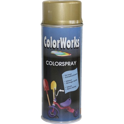 Dupli Color ColorWorks Colorspray Dekoračný akrylátový lak, odtieň - zlatá 400ml