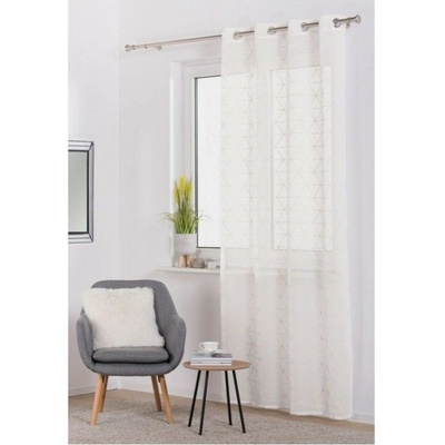 Záclona Prizma 140 x 260 cm biela