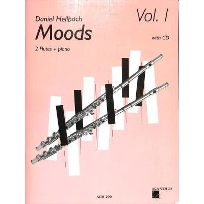 Moods 1 + CD Hellbach Daniel skladby pre dve priečne flauty a klavír