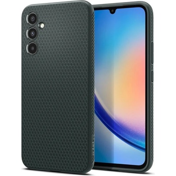 Spigen Противоударен Силиконов Калъф за SAMSUNG A34, SPIGEN Liquid Air Case, Зелен (ACS06105)