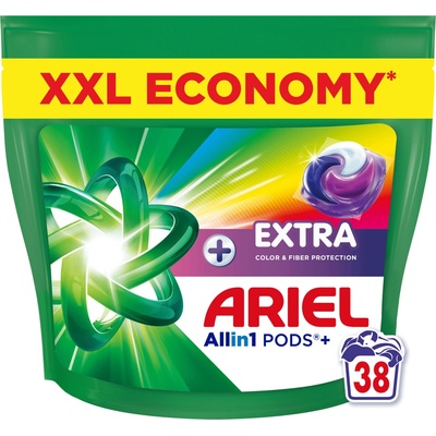 Ariel Allin1 Pods + Extra Color & Fiber kapsule na pranie 38 PD