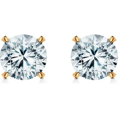 SAVICKI Náušnice Share Your Love: žlté zlato, laboratórne diamanty SYL-K-BR-050-LAB-Z