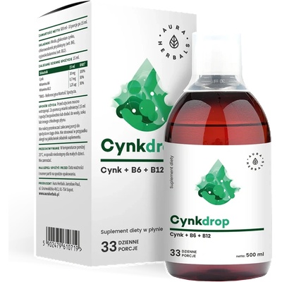 Aura Herbals Цинк + Витамин B6 и B12 500 ml | Aura Herbals (10719 AH)