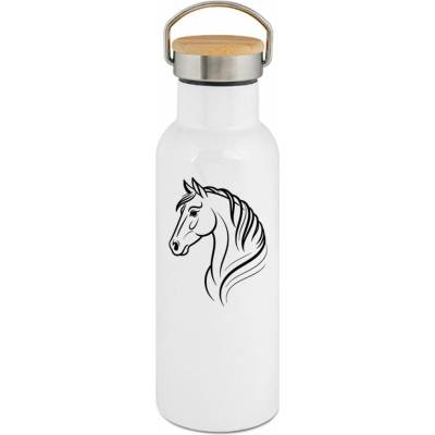 123TRIKO termoska Kůň, art kolekce, V5, černý tisk 500 ml