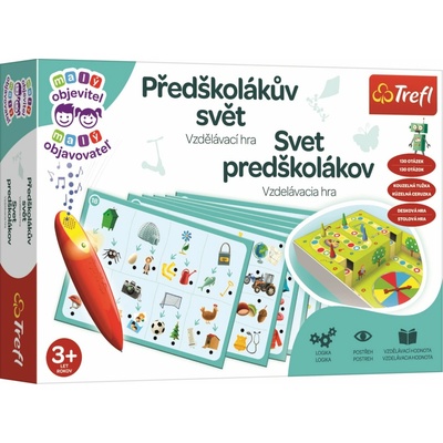 Trefl Malý objevitel Předškolákův svět + kouzelná tužka edukační společenská hra v krabici