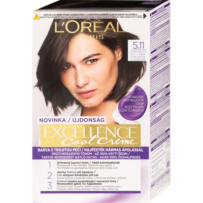L'Oréal Excellence Cool Creme 5,11 Ultra Ash Light Brown 48 ml