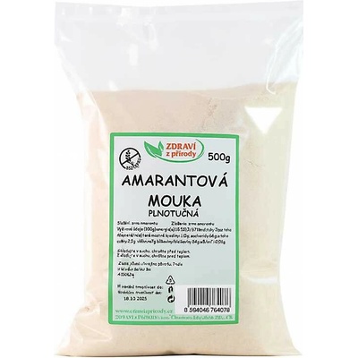 Zdraví z přírody Amarantová bezlepková mouka 0,5 kg