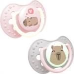 LOVI Силиконови залъгалки Lovi - Dynamic CapiChill, 6-18 м, 2 броя, Girl (22/933girl) - baby
