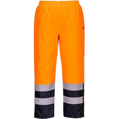 Portwest nohavice S598 do pasu zateplené nepromokavé reflexní oranžová/navy