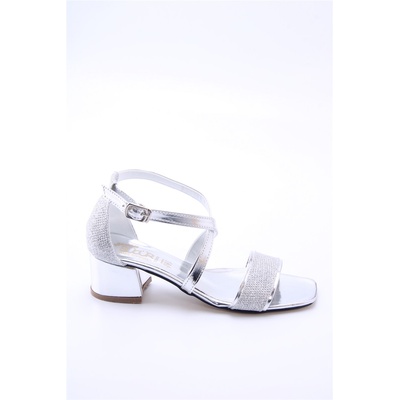 Johns Athletic Детски сандали с ток 8088 - Сребристи #360711 (360711_Сребрист)