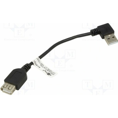 Goobay 95701 USB 2.0 USB A zásuvka USB A úhlová zástrčka 150mm