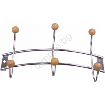 UTC Стенно закачалка 11, 5x21 см, хром с блясък (UT0017)