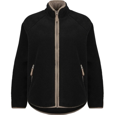 Stoic Дамско поларено яке Stoic Women's MerinoHighPile357 VallsboSt. Jacket Fleece jacket - Black / Stone Brown - размер XS (105-5563-0111)