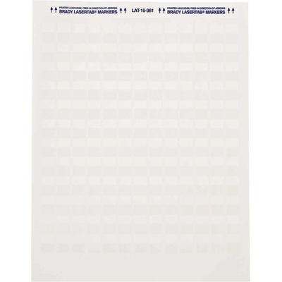 Brady LAT-17-361-2.5 / 029742, LaserTab Laser Printable Labels, 25.40 mm x 25.40 mm (29742)