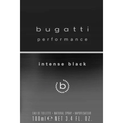 Bugatti Performance Intense Black toaletná voda pánska 100 ml