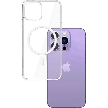 3mk Protection Калъф за Apple iPhone 14 Pro, хибриден (термополиуретан и поликарбонат), 3MK MagCase, удароустойчив, прозрачен