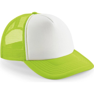 Beechfield B645B 5 panelová sieťovaná lime green white