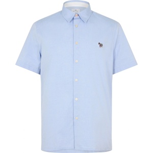 PS Paul Smith Риза PS Paul Smith Men's Short-Sleeve Plain Shirt - Navy 44