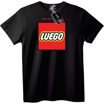 NOONEBRAND Тениска Пародия LUEGO - S, Black