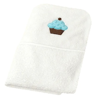 Image 1 of Бебешко одеяло с мъфини бяло 100 х 90 см 62139-3