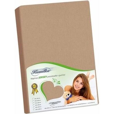Bellatex Prestieradlo jersey Kamilka kávová 140x200