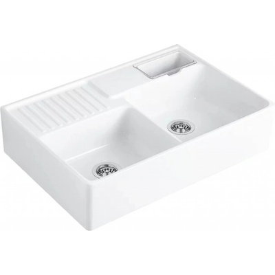 Villeroy & Boch Double-Bowl keramický dřez 89.5x63 cm bílá